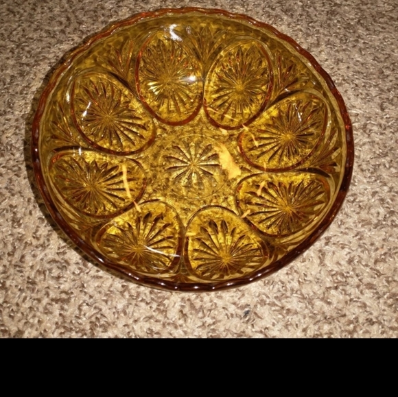 Vintage golden amberina bowl - Picture 1 of 4